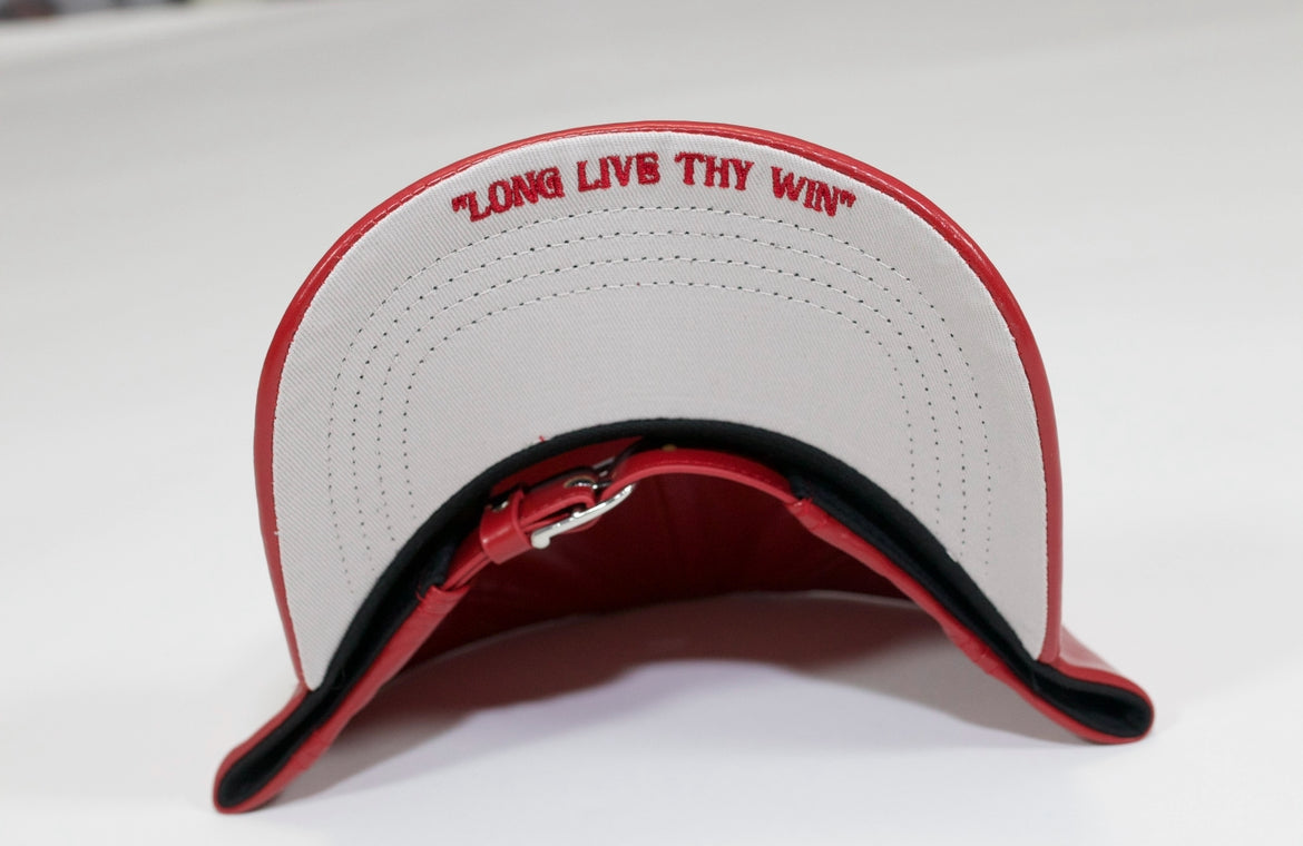 Winners "Long Live Thy WIN" Leather Maroon Strapback
